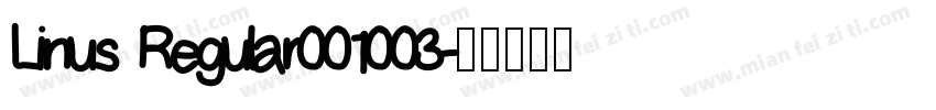 Linus Regular001003字体转换